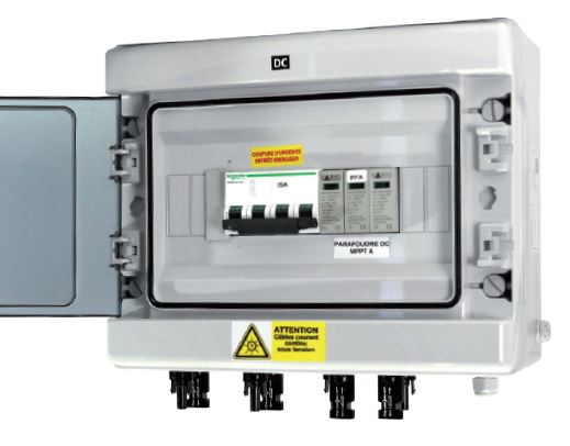 Coffret de protection DC pour onduleur SolarEdge SE20K sans parafoudre DC (Protection Schneider)