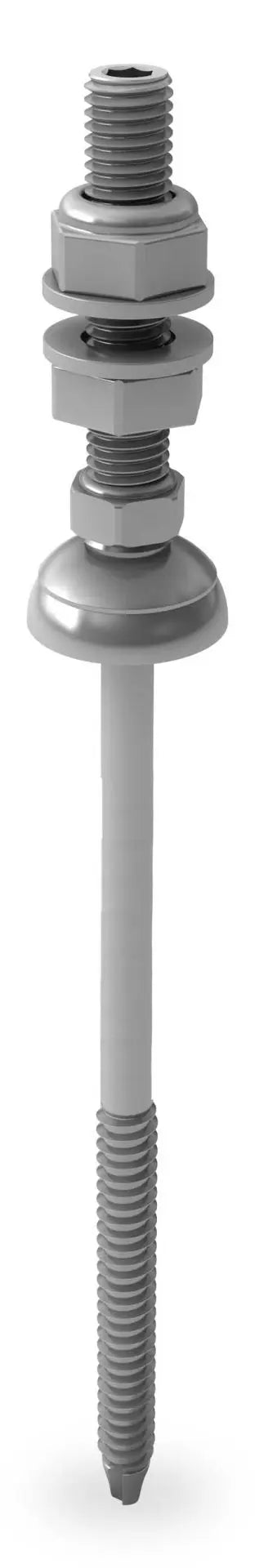 Vis de fixation panneaux solaires M10x50 pour pannes avec rondelle d’étanchéité Longueur 115mm - K2 - 2003012