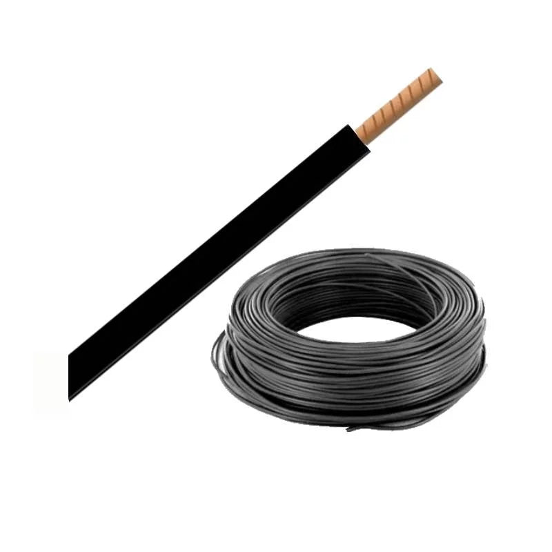 Câble noir - diamètre 10 mm² - bobine de 100 m