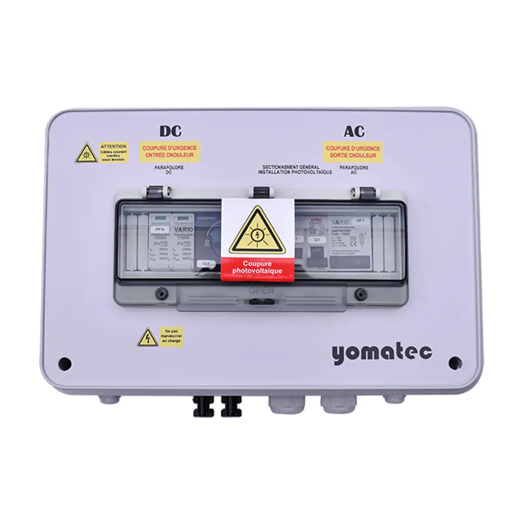 Coffret de protection compact AC/DC pour onduleurs SolarEdge SE3000H/SE3500H/SE3680H/SE4000H - Solis Mini S6-GR1P2.5K-M/S6-GR1P3K-M - M20H30-1-Y