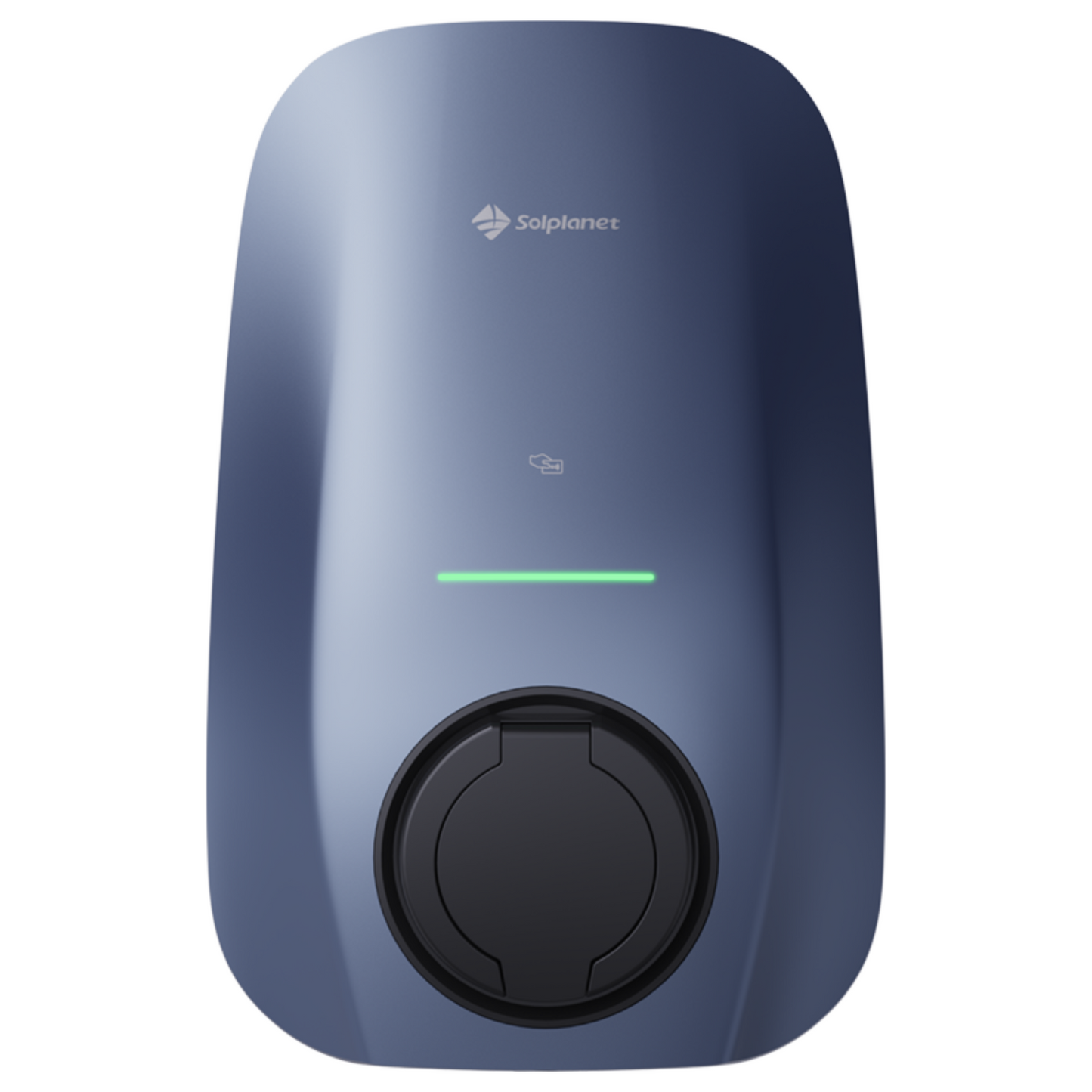Borne de recharge Solplanet EV charger 22kW, RFID/NFC, WIFI+Bluethooth+RS485, Morandi Blue, w/shutter socket+ETH triphasée - SOL22H-WSS