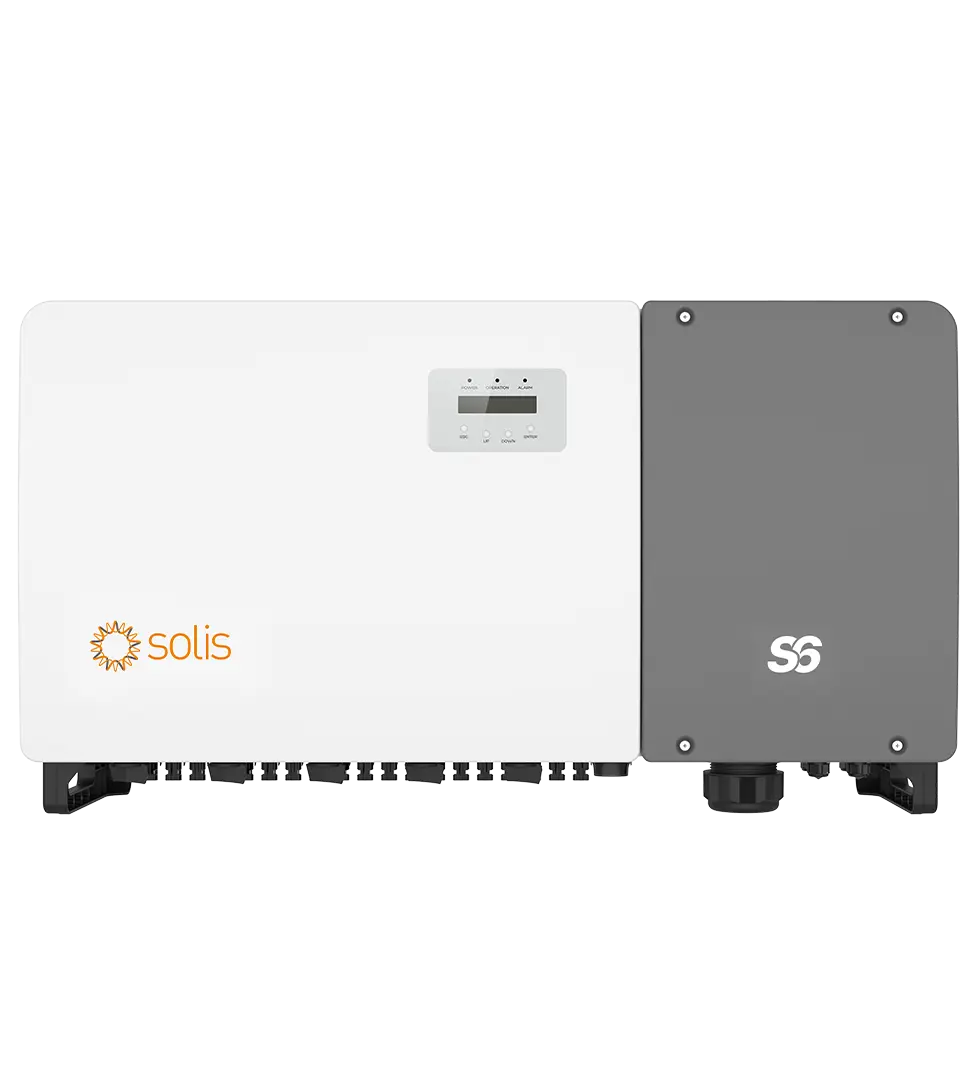 Onduleur Solis S6, 100kW/110kVA, triphasé, 10 MPPT, DC SW, PID, AFCI 1.0 (avec AC switch) - 5 ans de garantie
