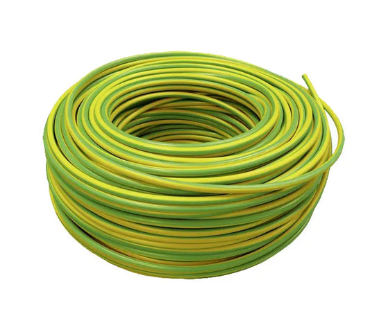 Cable de terre VOB/S _x0013_  diamètre 6mm² - V/J _x0013_  Bobine de 100m