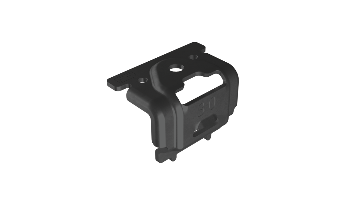 FlatFix Fusion - Etrier Final 30mm Noir - Esdec -