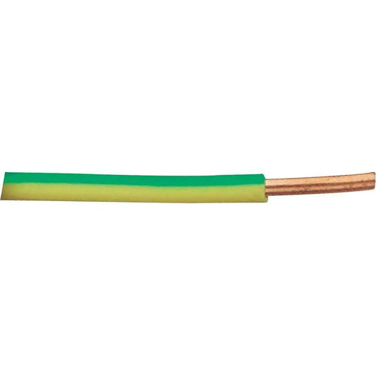 Cable de terre VOB/S _x0013_  diamètre 6mm² - V/J _x0013_  Bobine de 20m