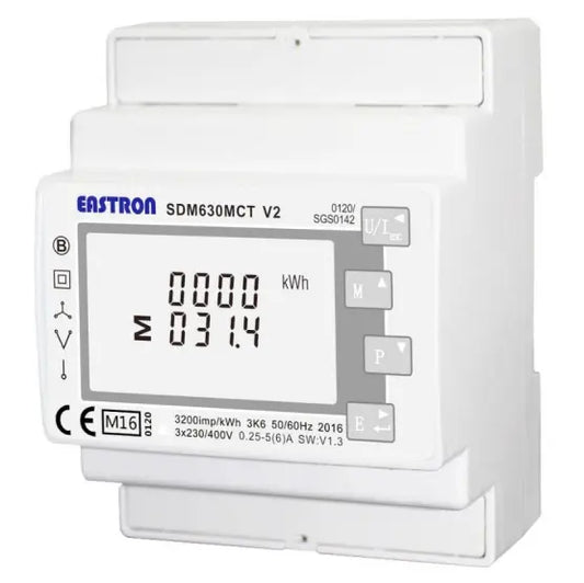 Compteur 3ph Meter pour 3Ph Hybrid > 12kW (supérieur à 120A) (3x300A CT) pour onduleurs à couplage AC Solis (S6-EA1P5K-L) sur installation triphasée - Meter-3P-Eastron V2 (With CT)