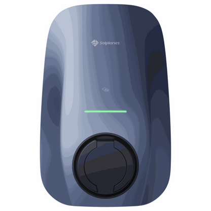 Borne de recharge Solplanet EV charger 22kW, RFID/NFC, WIFI+Bluethooth+RS485, Morandi Blue, w/shutter socket+ETH triphasée - SOL22H-WSS Thumbnail-2