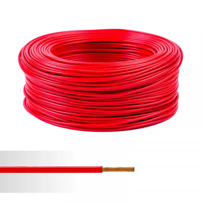 Cable rouge - diamètre 6 mm² - 100m Thumbnail-1