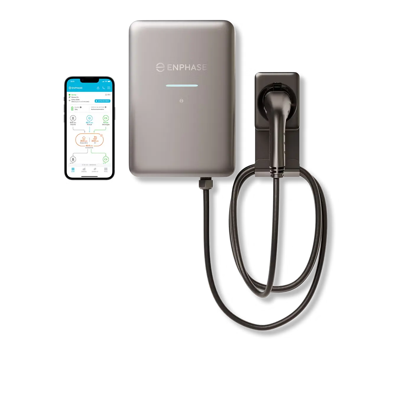 Enphase IQ EV Charger 2 - avec câble de charge - IQ-EVSE-EU-3032-0105-1300