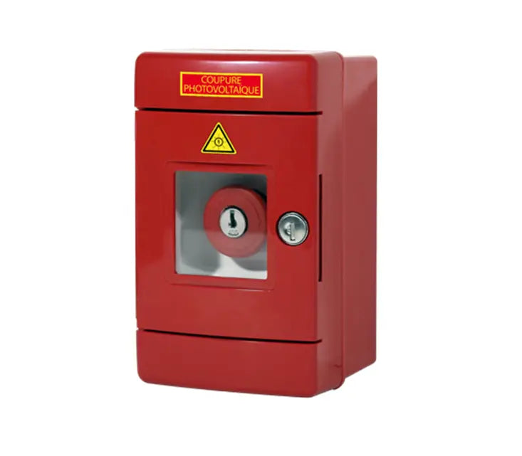 Boitier Arret Urgence PV ERP avec couteau brise de glace (DC+AC) - PACK_AU_PV