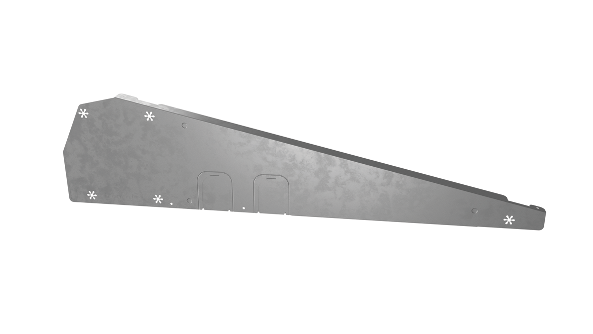 Déflecteur de vent gauche FlatFix Fusion (Profilé de base  1030mm - 11077mm) - Esdec -