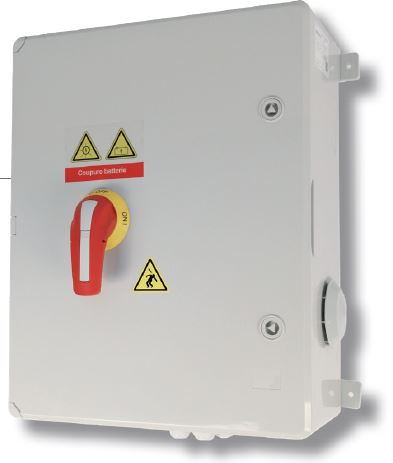 Coffret coupure batterie 48V DC de 160A pour Batterie SolarEdge SE48V - SW3342