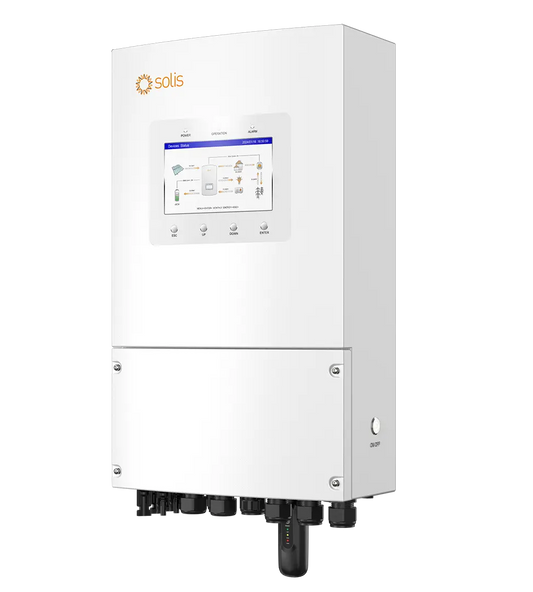 Onduleur Solis S6, 6kW/6kVA, hybride, monphasé, S6-EH1P6K-L-PLUS-Meter, 2 MPPT, DC SW, pour batteries LV, Smart port, compteur 1Ph & S2-WL-ST dans la boite - 10 ans de garantie