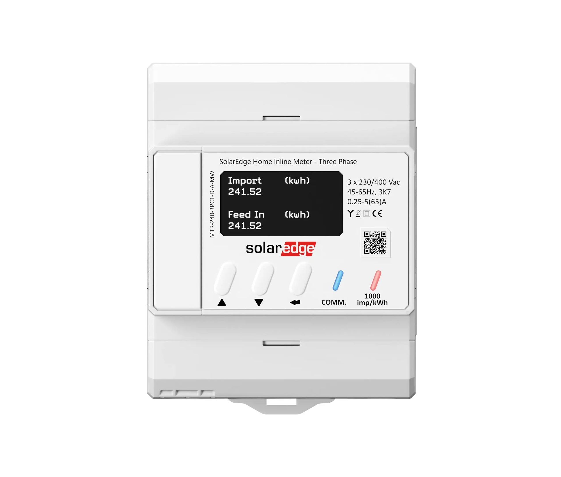 Monitoring Solaredge Home Inline Meter MTR-240-3PC1-D-A-MW - 5 ans de garantie
