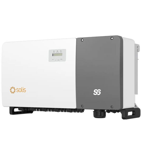 Onduleur Solis S6, 110kW/121kVA, triphasé, 10 MPPT, DC SW - 5 ans de garantie
