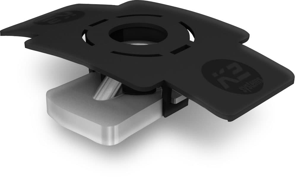 Ecrou-prisonnier MK2 avec clip de montage, Acier inox - K2 - 1001643