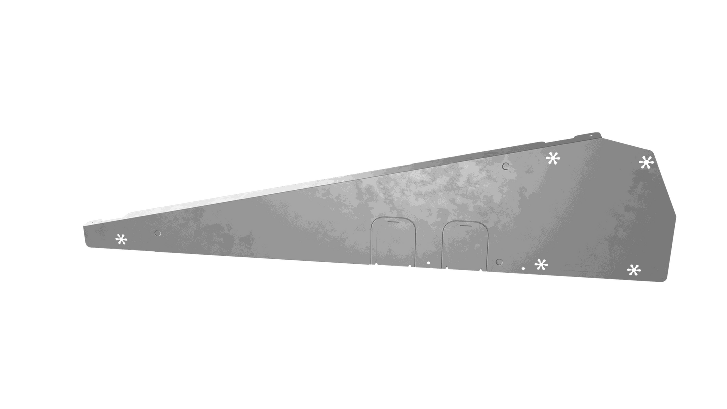 Déflecteur de vent droit FlatFix Fusion (Profilé de base  1030mm - 11077mm) - Esdec -